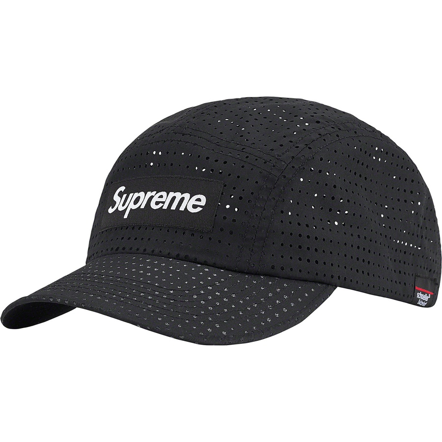 Supreme Perforated Camp Cap (SS22) - Black - $48