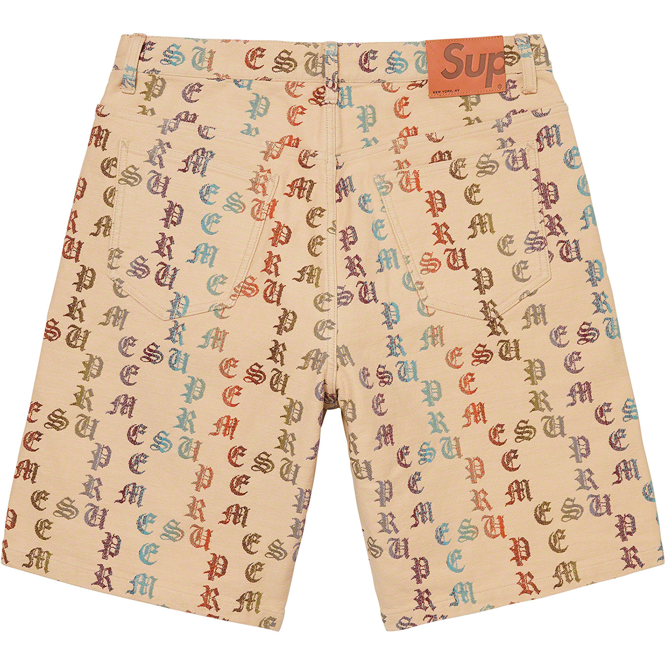 Supreme Gradient Jacquard Denim Short Tan Men's - SS22 - US