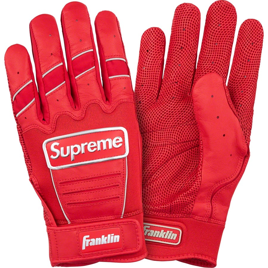 Details on Supreme Franklin CFX Pro Batting Glove Red from spring summer 2022 (Price is $68)