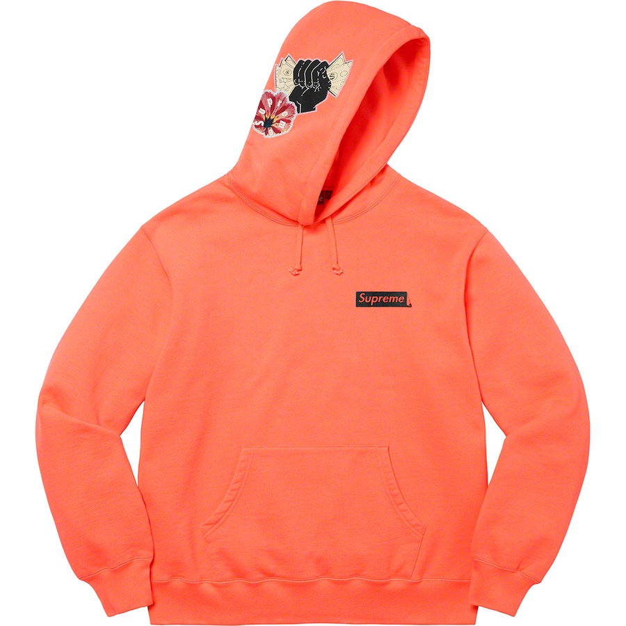 Details on Instant High Patches Hooded Sweatshirt Apricot from spring summer 2022 (Price is $168)