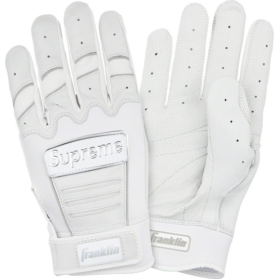 Details on Supreme Franklin CFX Pro Batting Glove White from spring summer 2022 (Price is $68)