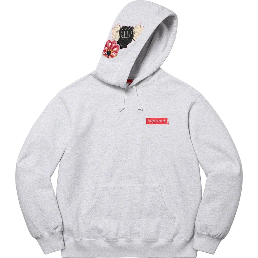 Details on Instant High Patches Hooded Sweatshirt Ash Grey from spring summer 2022 (Price is $168)