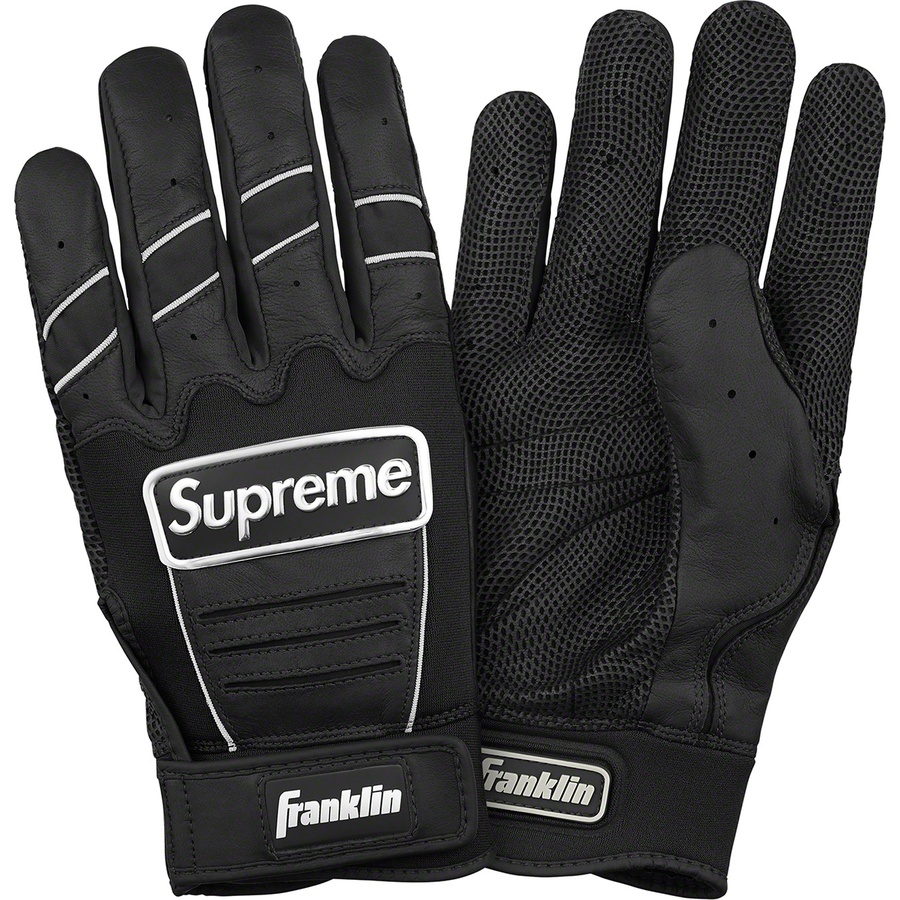 Details on Supreme Franklin CFX Pro Batting Glove Black from spring summer 2022 (Price is $68)
