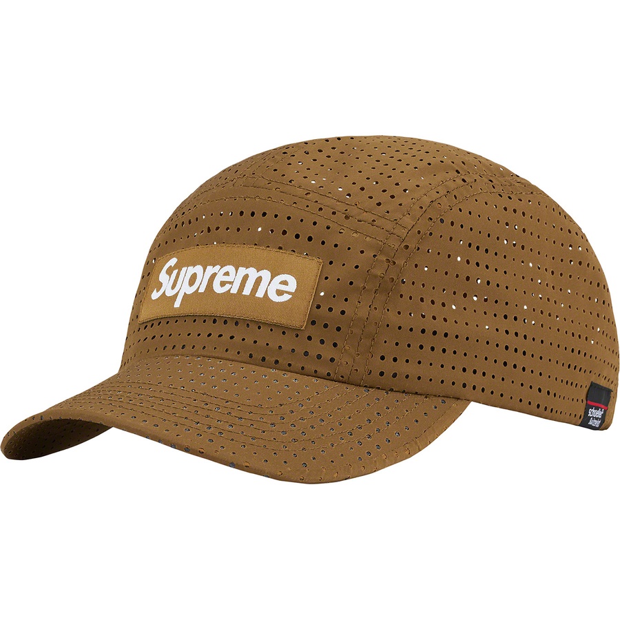 Details on Perforated Camp Cap Olive Brown from spring summer 2022 (Price is $48)