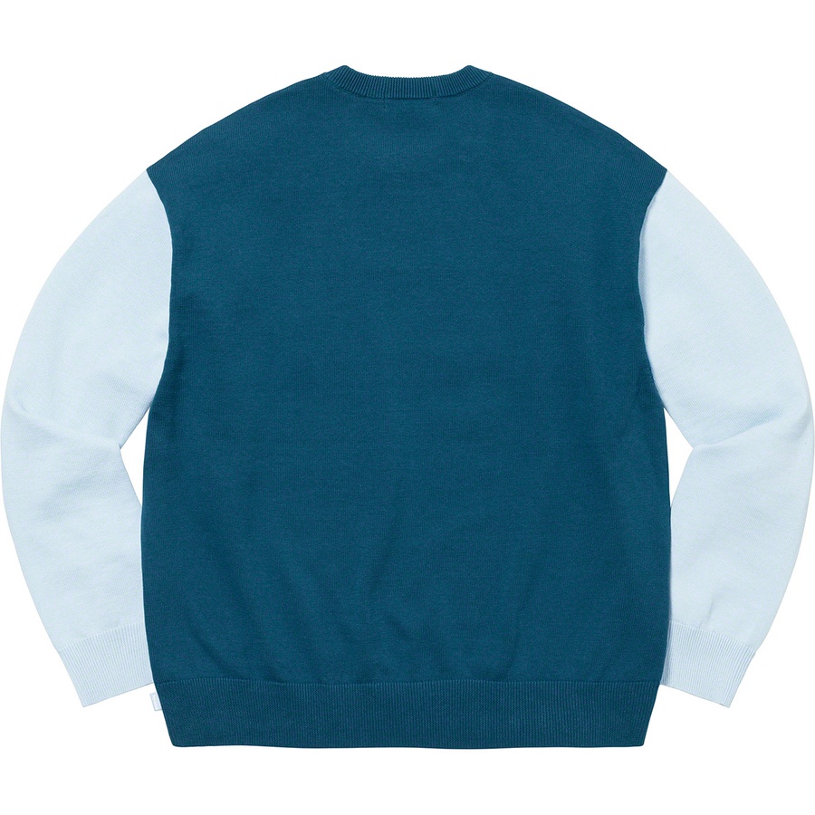 Details on 2-Tone Sweater Light Blue from spring summer 2022 (Price is $138)