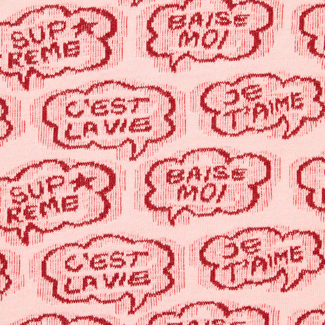 Word Bubble Jacquard S S Top - spring summer 2022 - Supreme