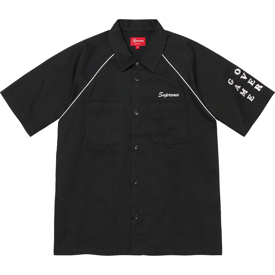 Details on Fuck Everything S S Work Shirt Black from spring summer 2022 (Price is $128)
