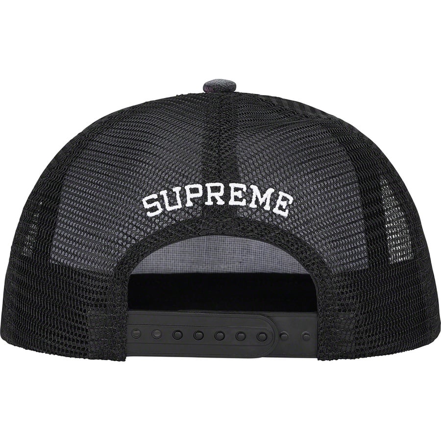 Details on Gradient Jacquard Denim Mesh Back 5-Panel Black from spring summer
                                                    2022 (Price is $48)