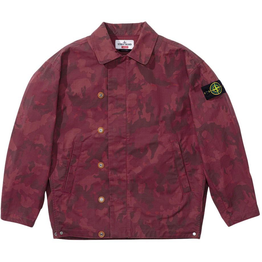 Details on Supreme Stone Island Reactive Ice Camo Ripstop Jacket  from spring summer
                                                    2022 (Price is $748)