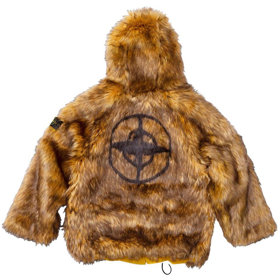 Details on Supreme Stone Island Formula Steel Reversible Faux Fur Parka  from spring summer
                                                    2022 (Price is $1898)