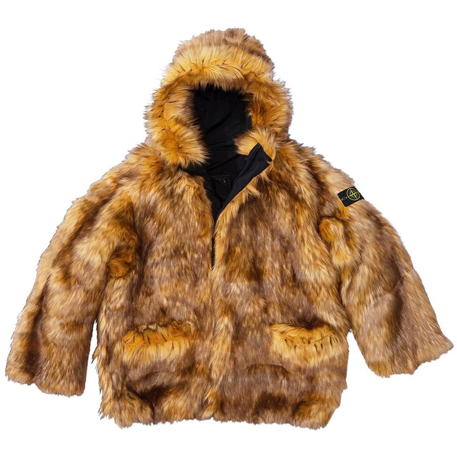 Details on Supreme Stone Island Formula Steel Reversible Faux Fur Parka  from spring summer
                                                    2022 (Price is $1898)