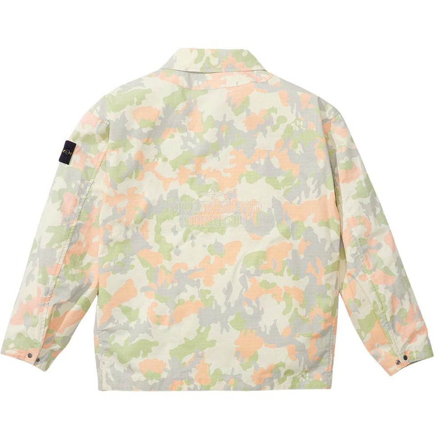 Details on Supreme Stone Island Reactive Ice Camo Ripstop Jacket  from spring summer 2022 (Price is $748)