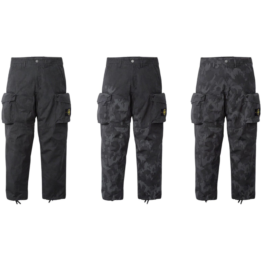 Stone Island Reactive Ice Camo Ripstop Cargo Pant - spring