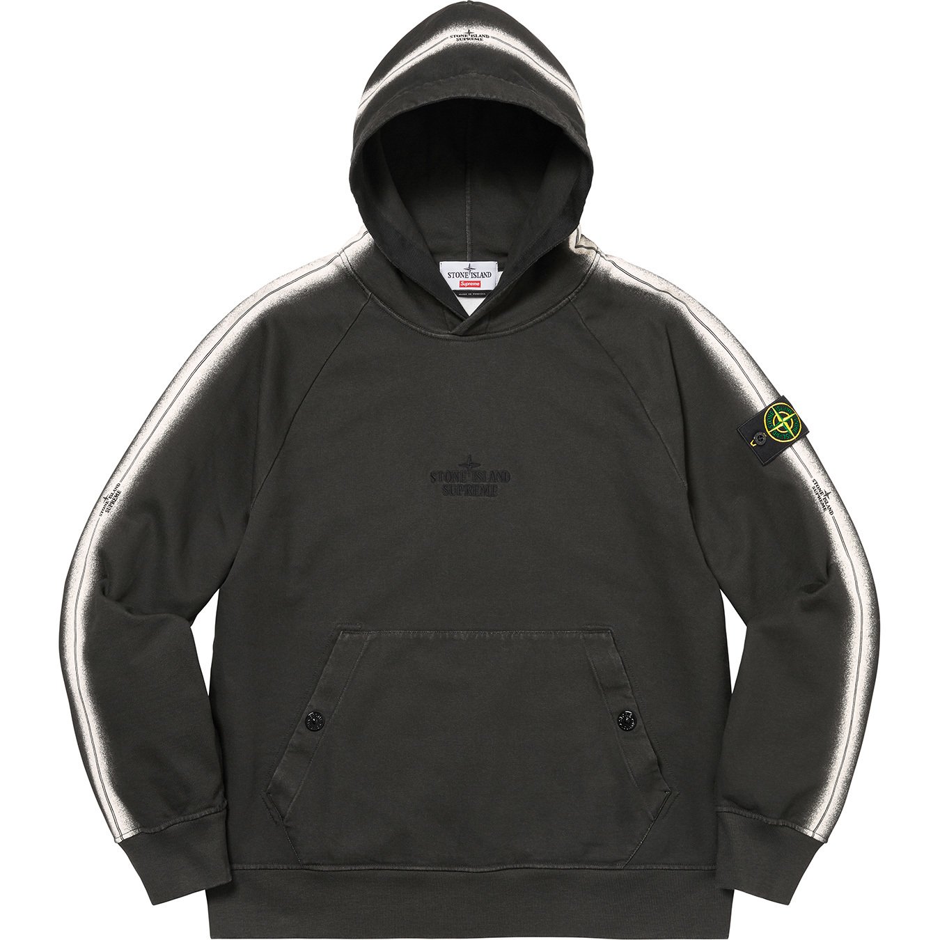 Stone Island Stripe Hooded Sweatshirt - spring summer 2022 - Supreme