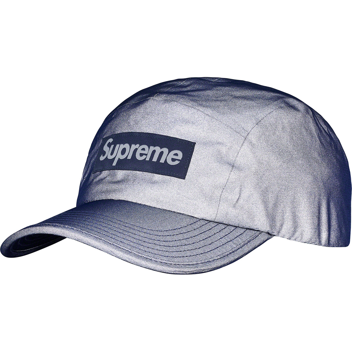 Supreme Reflective Stripe Camp Cap Red –