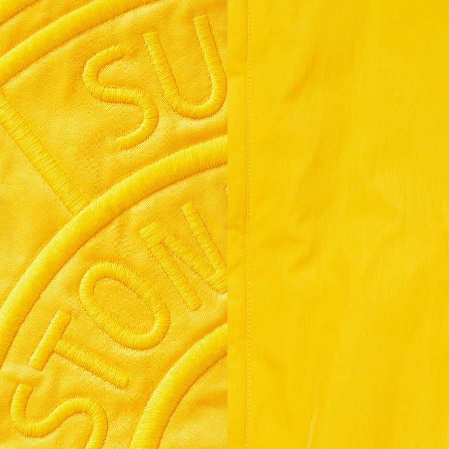 Details on Supreme Stone Island Formula Steel Reversible Faux Fur Parka Yellow from spring summer
                                                    2022 (Price is $1898)