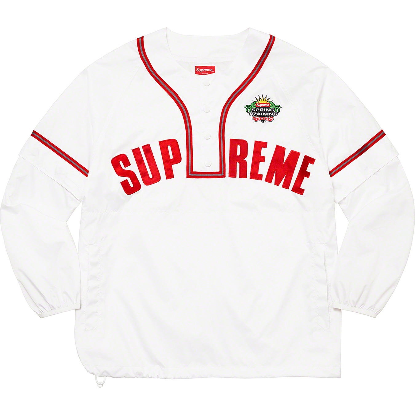 Snap-Off Sleeve L S Baseball Top - spring summer 2022 - Supreme