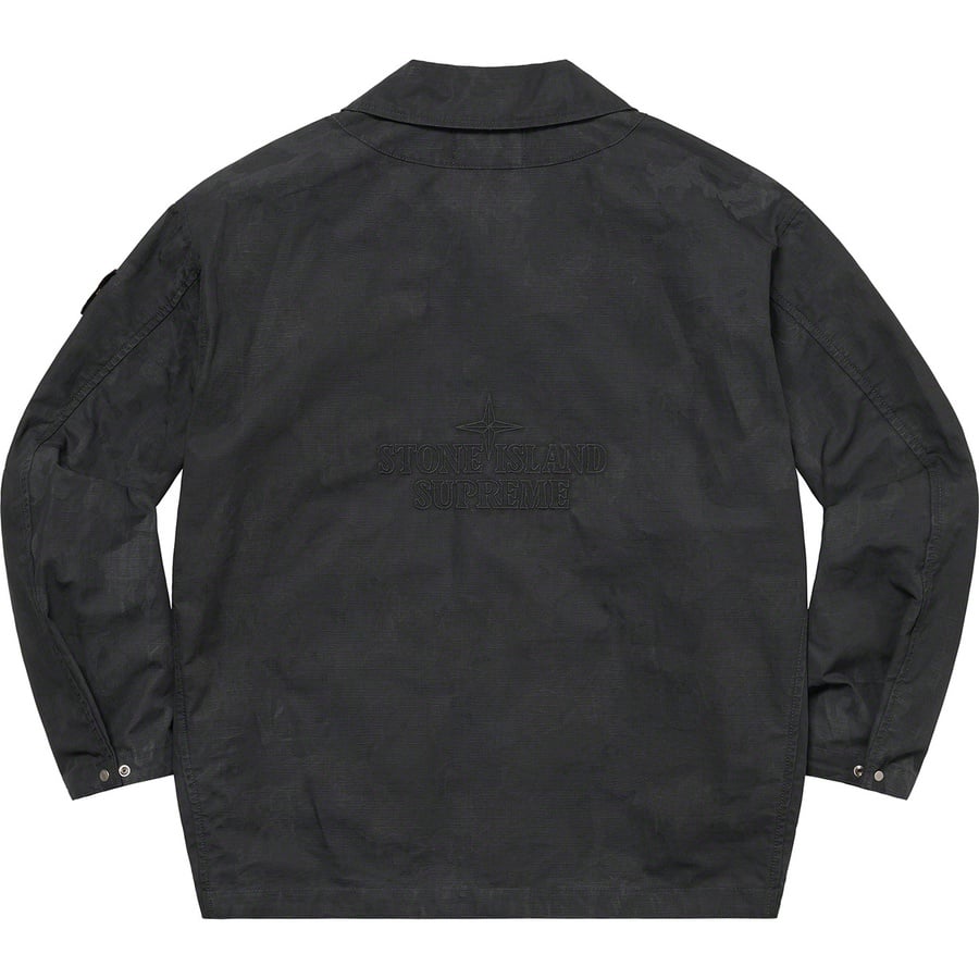 Supreme Supreme Stone Island Reactive Ice Camo Ripstop Jacket (SS22) - Black - $748