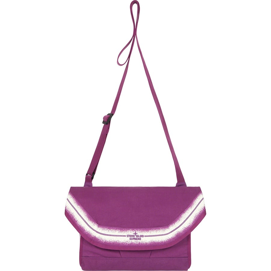 Supreme Supreme Stone Island Stripe Messenger Bag (SS22) - Purple - $298