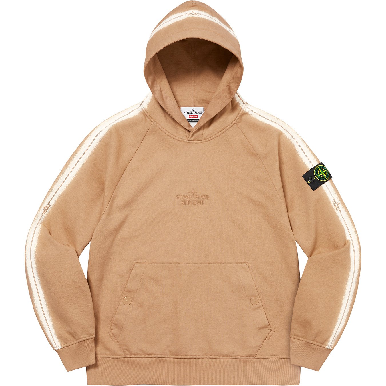 Stone Island Stripe Hooded Sweatshirt - spring summer 2022 - Supreme