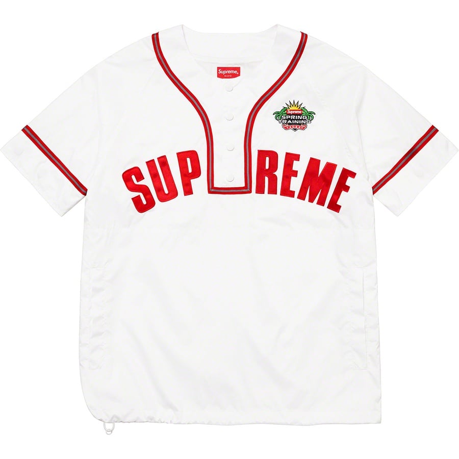 Details on Snap-Off Sleeve L S Baseball Top White from spring summer
                                                    2022 (Price is $128)