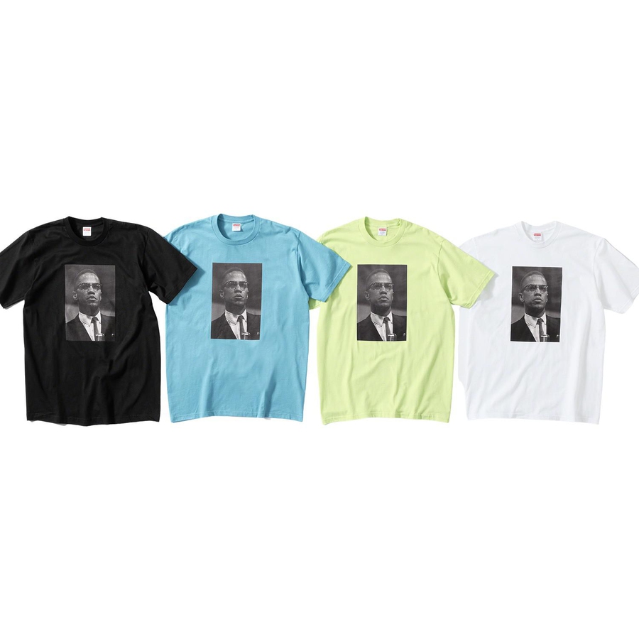 Supreme Malcolm X Tee released during spring summer 22 season