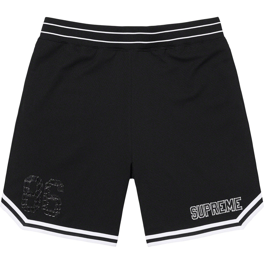 Details on Faux Croc Basketball Short Black from spring summer 2022 (Price is $110)