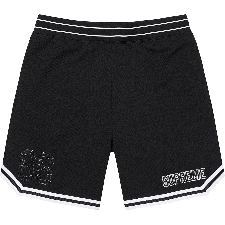 Details on Faux Croc Basketball Short Black from spring summer
                                                    2022 (Price is $110)