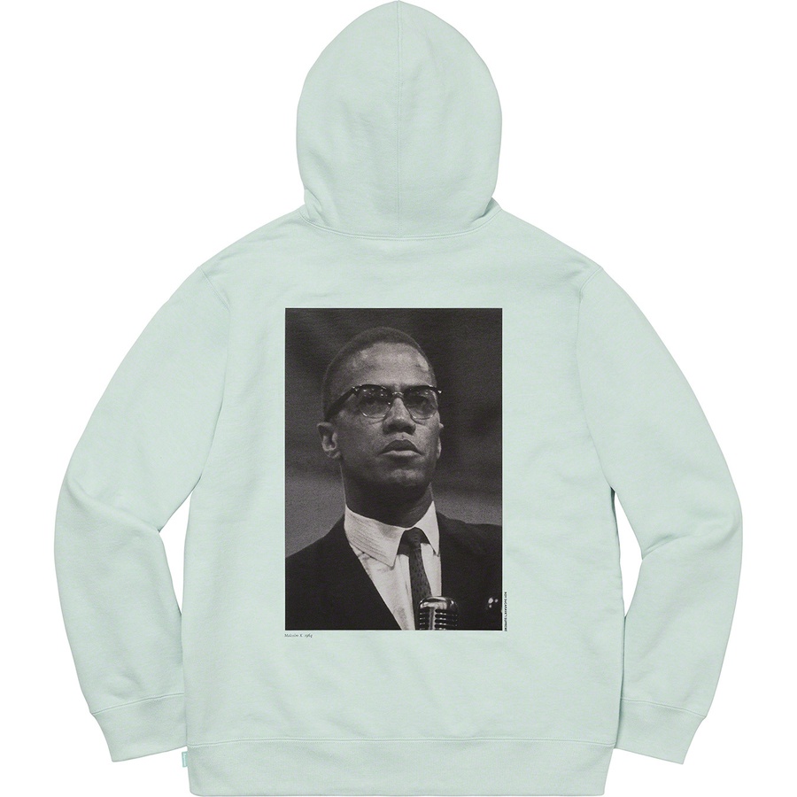 Details on Malcolm X Hooded Sweatshirt Pale Mint from spring summer 2022 (Price is $168)