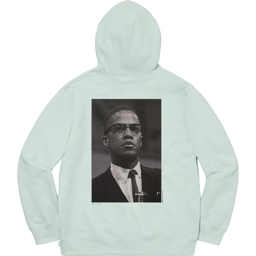 Details on Malcolm X Hooded Sweatshirt Pale Mint from spring summer
                                                    2022 (Price is $168)