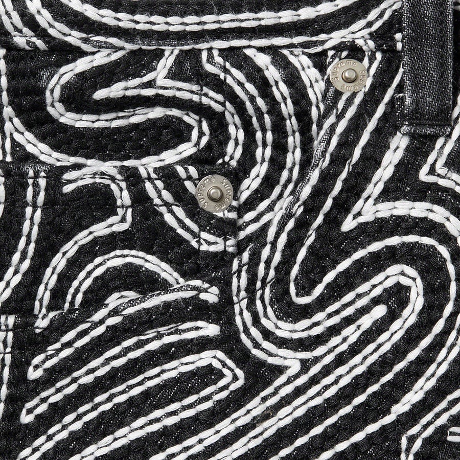 Details on Chainstitch Regular Jean Black from spring summer
                                                    2022 (Price is $398)