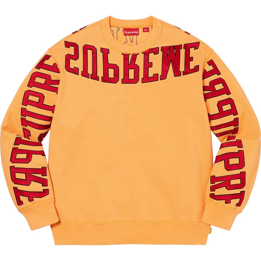 Details on Multi Arc Crewneck Dusty Gold from spring summer
                                                    2022 (Price is $158)