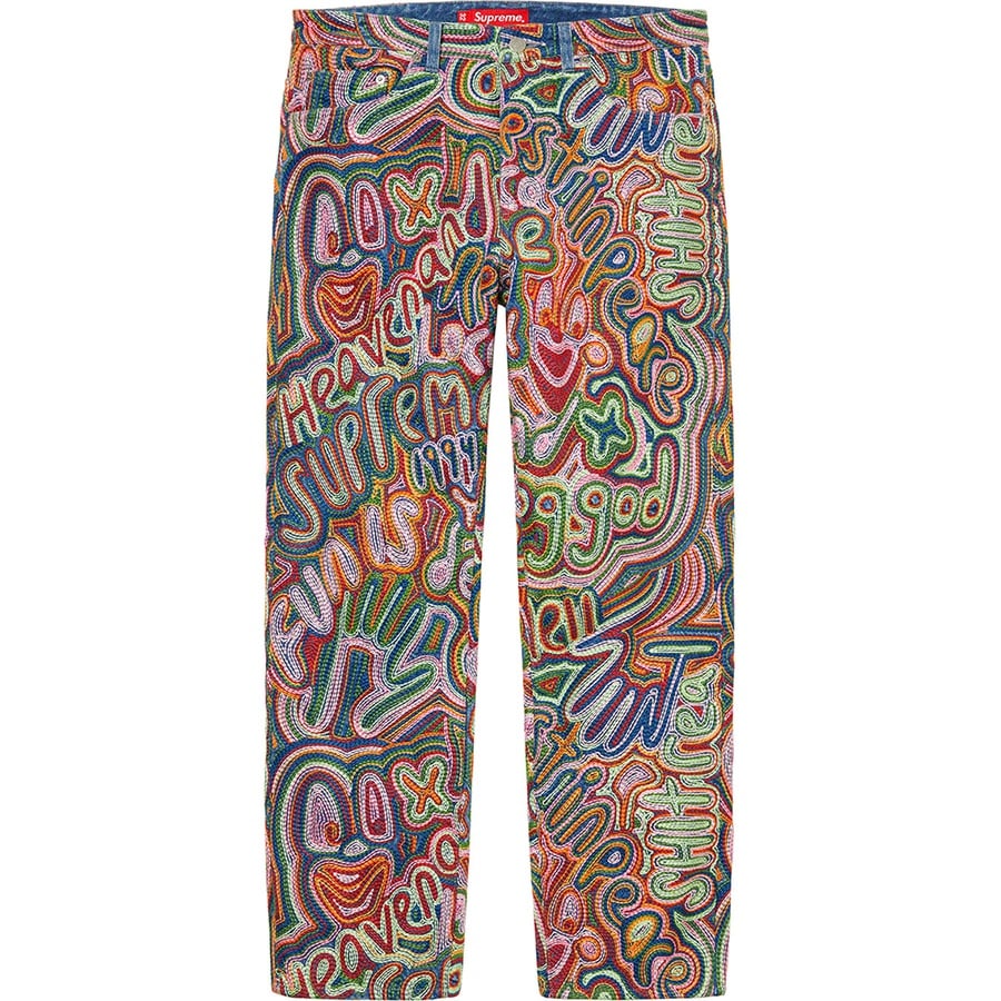 Supreme Chainstitch Regular Jean (SS22) - Multicolor - $398
