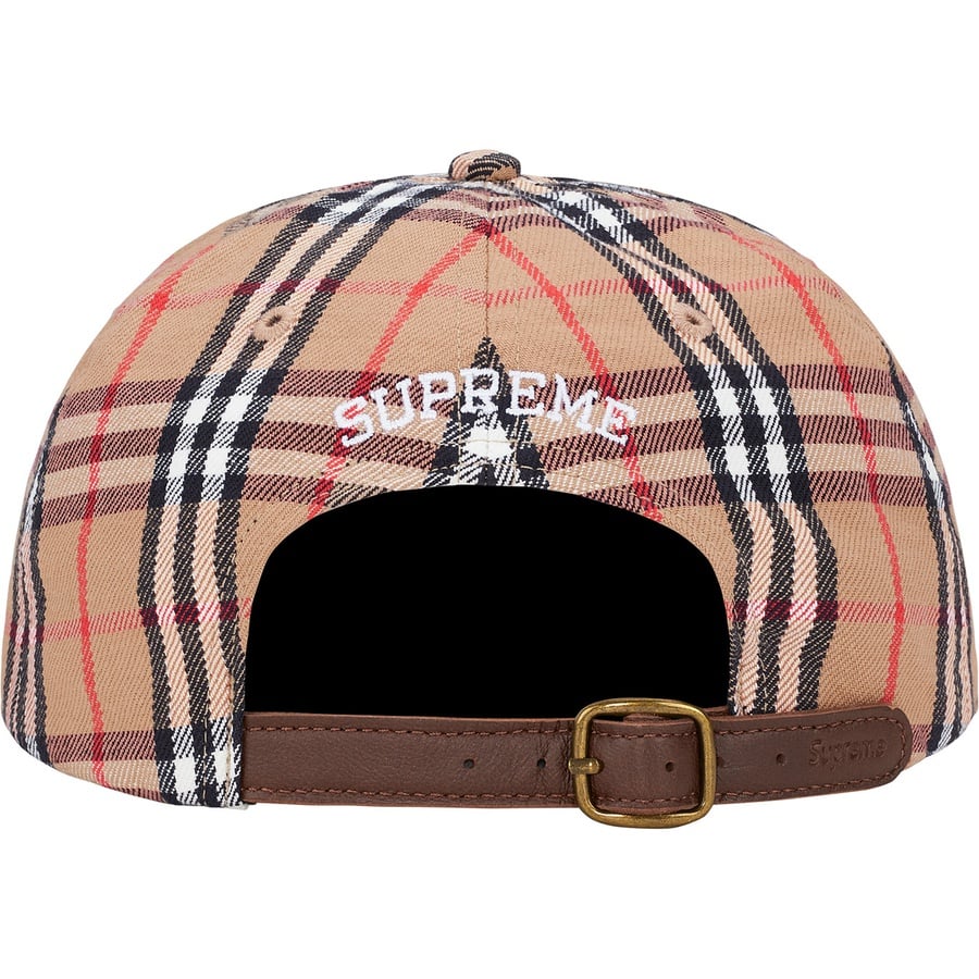 Details on Supreme Burberry Denim 6-Panel Beige from spring summer
                                                    2022 (Price is $88)
