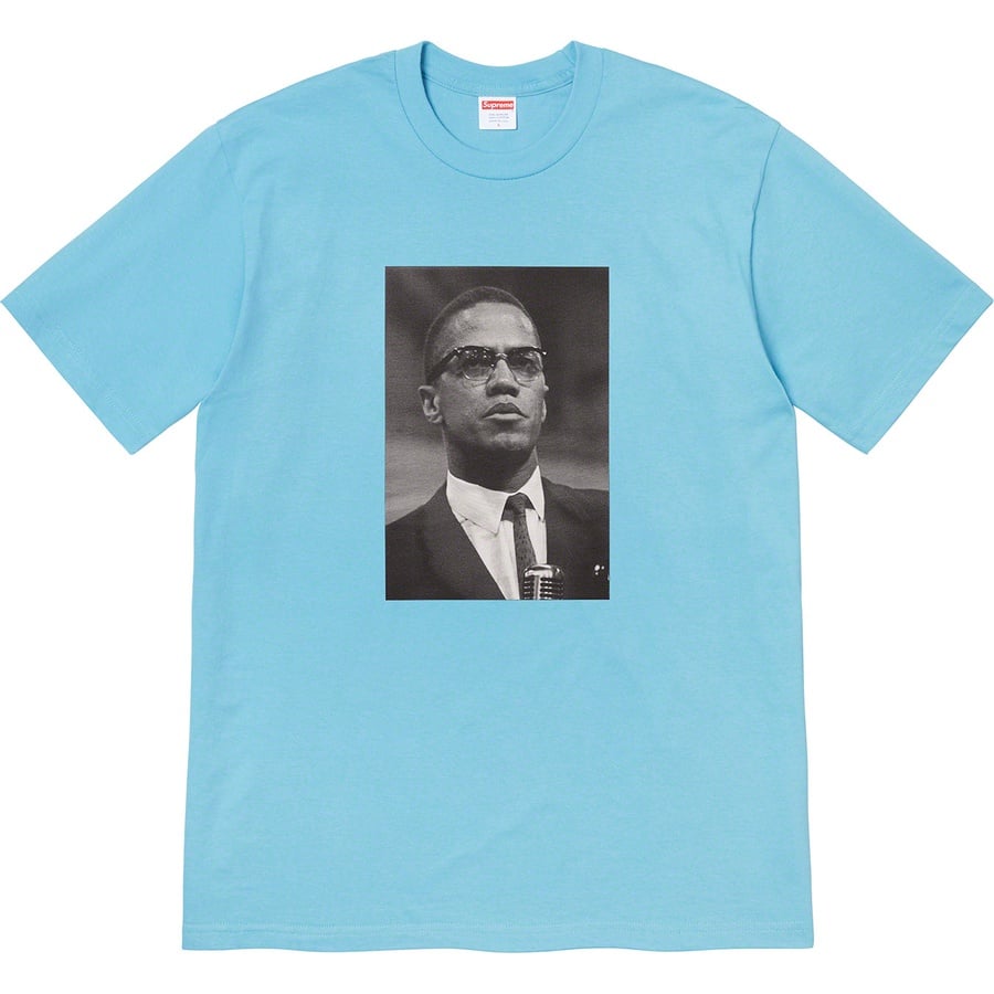 Details on Malcolm X Tee Light Slate from spring summer
                                                    2022 (Price is $48)