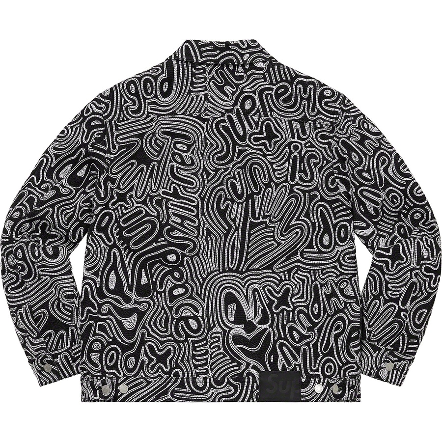 Details on Chainstitch Denim Jacket Black from spring summer 2022 (Price is $398)
