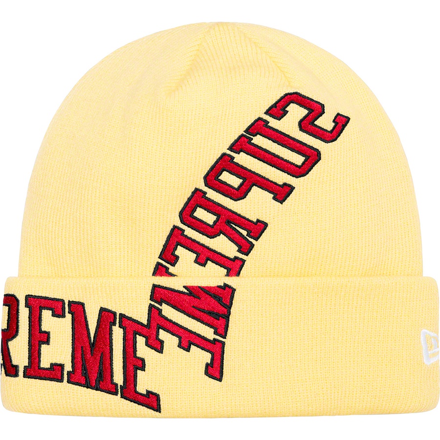 Details on New Era Multi Arc Beanie Pale Yellow from spring summer
                                                    2022 (Price is $40)