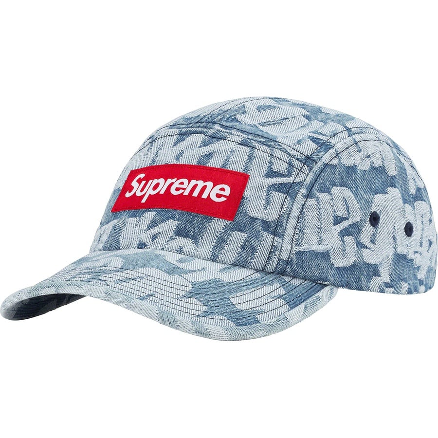 Details on Fat Tip Jacquard Denim Camp Cap Blue from spring summer
                                                    2022 (Price is $48)