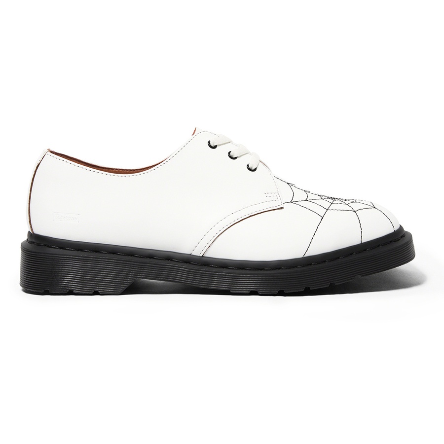 Details on Supreme Dr. Martens Spiderweb 3-Eye Shoe White from spring summer
                                                    2022 (Price is $178)
