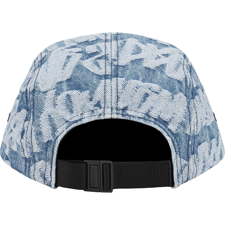 Details on Fat Tip Jacquard Denim Camp Cap Blue from spring summer 2022 (Price is $48)