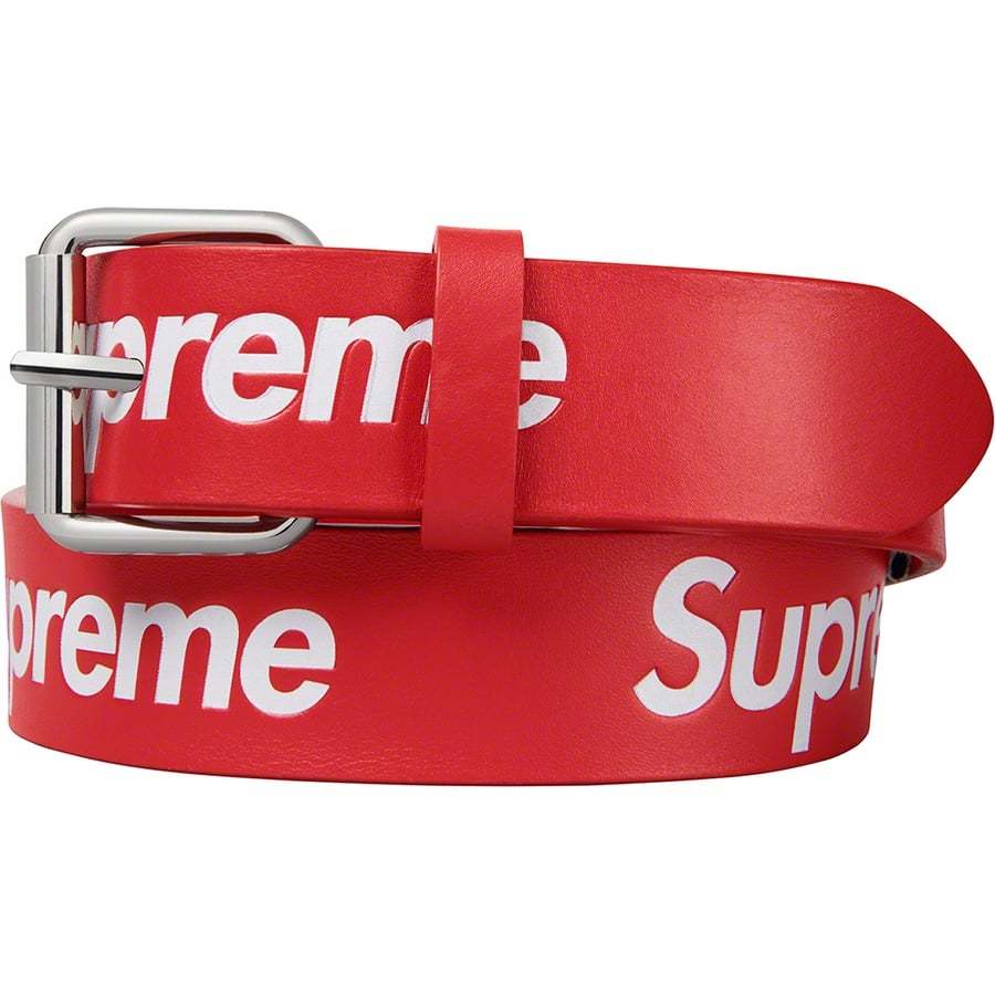 Details on Repeat Leather Belt Red from spring summer
                                                    2022 (Price is $148)