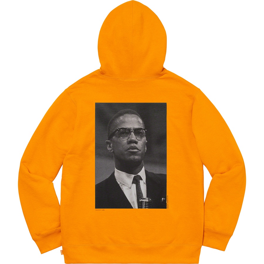 Details on Malcolm X Hooded Sweatshirt Gold from spring summer 2022 (Price is $168)