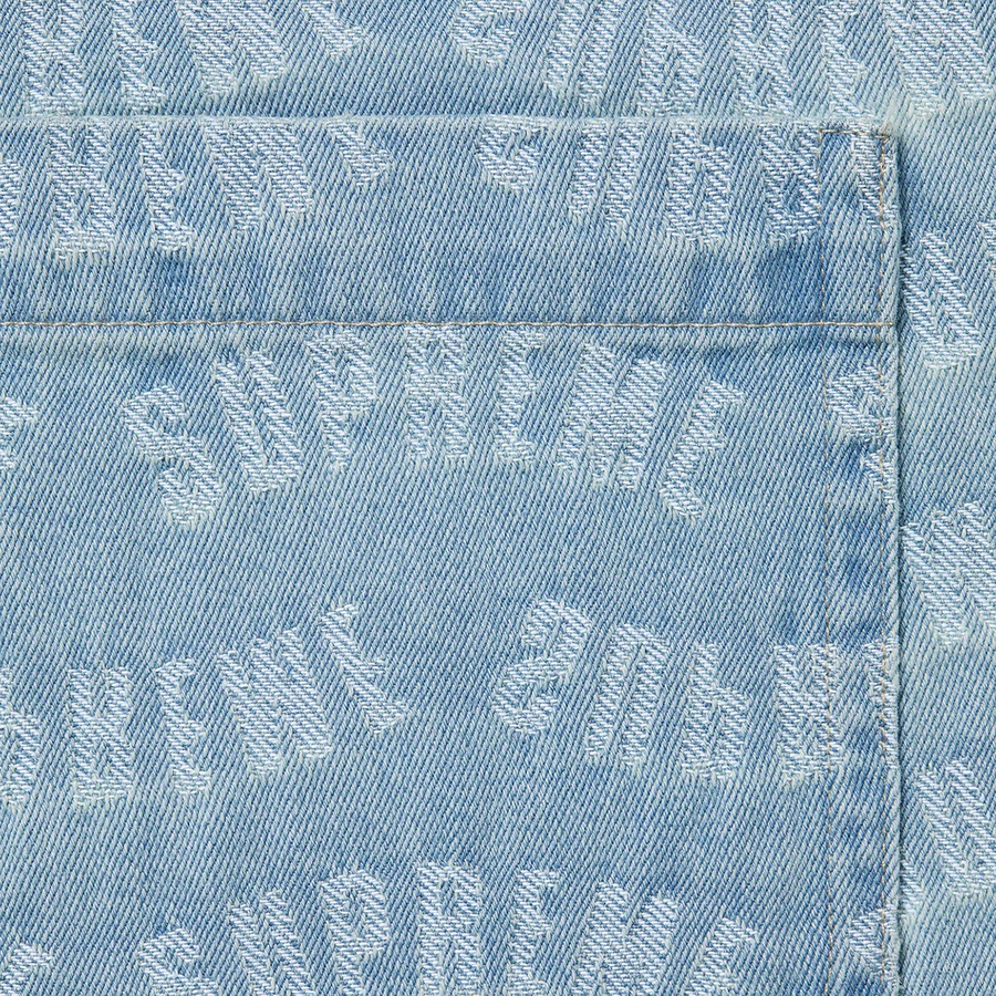 Details on Arc Jacquard Denim Shirt Blue from spring summer 2022 (Price is $148)