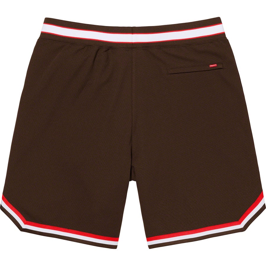 Details on Faux Croc Basketball Short Brown from spring summer
                                                    2022 (Price is $110)