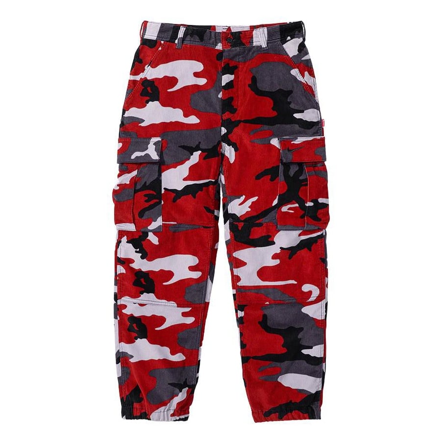 Supreme x Nike Arc Corduroy Cargo Pant Red Camo Size Medium Urban Camo SS22