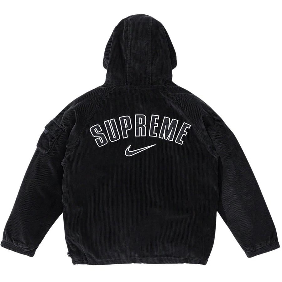 Details on Supreme Nike Arc Corduroy Hooded Jacket  from spring summer
                                                    2022 (Price is $198)