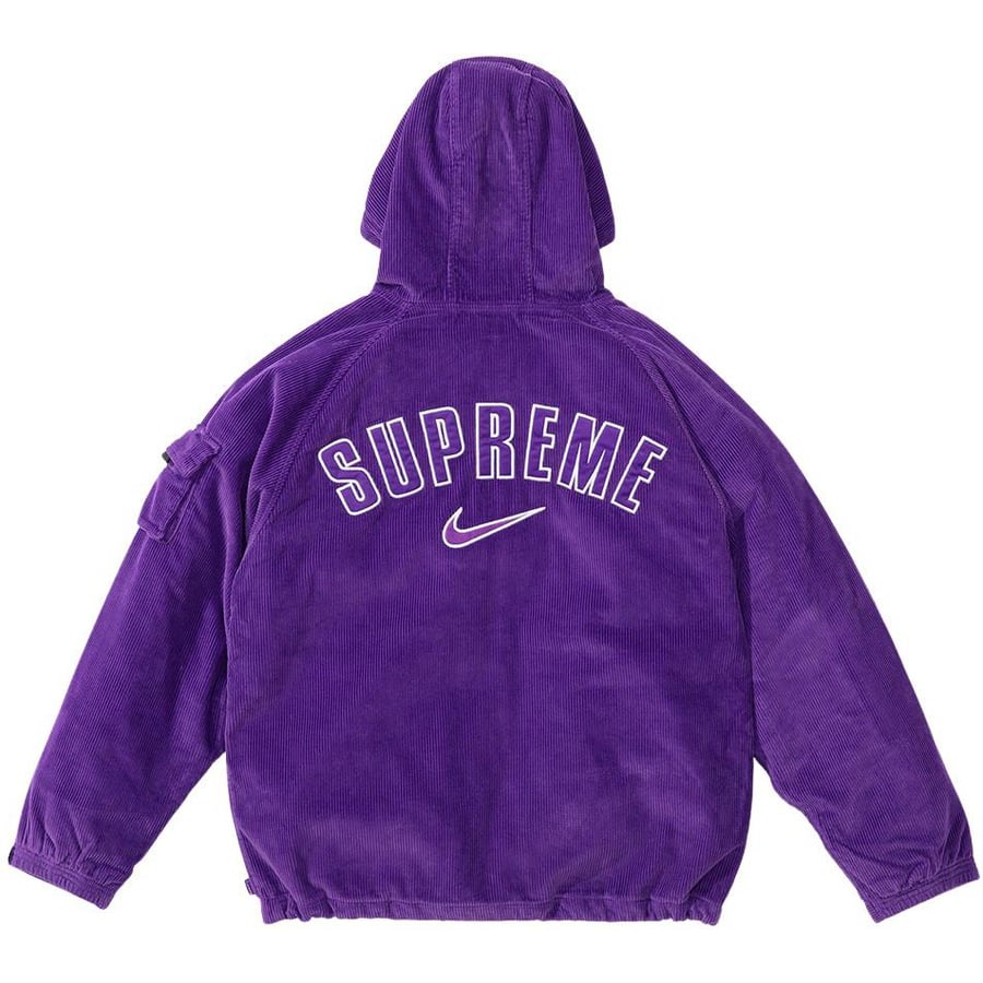 Details on Supreme Nike Arc Corduroy Hooded Jacket  from spring summer 2022 (Price is $198)