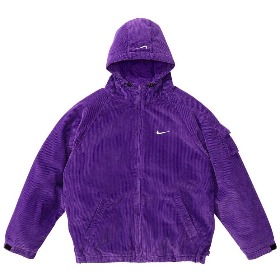 Details on Supreme Nike Arc Corduroy Hooded Jacket  from spring summer
                                                    2022 (Price is $198)