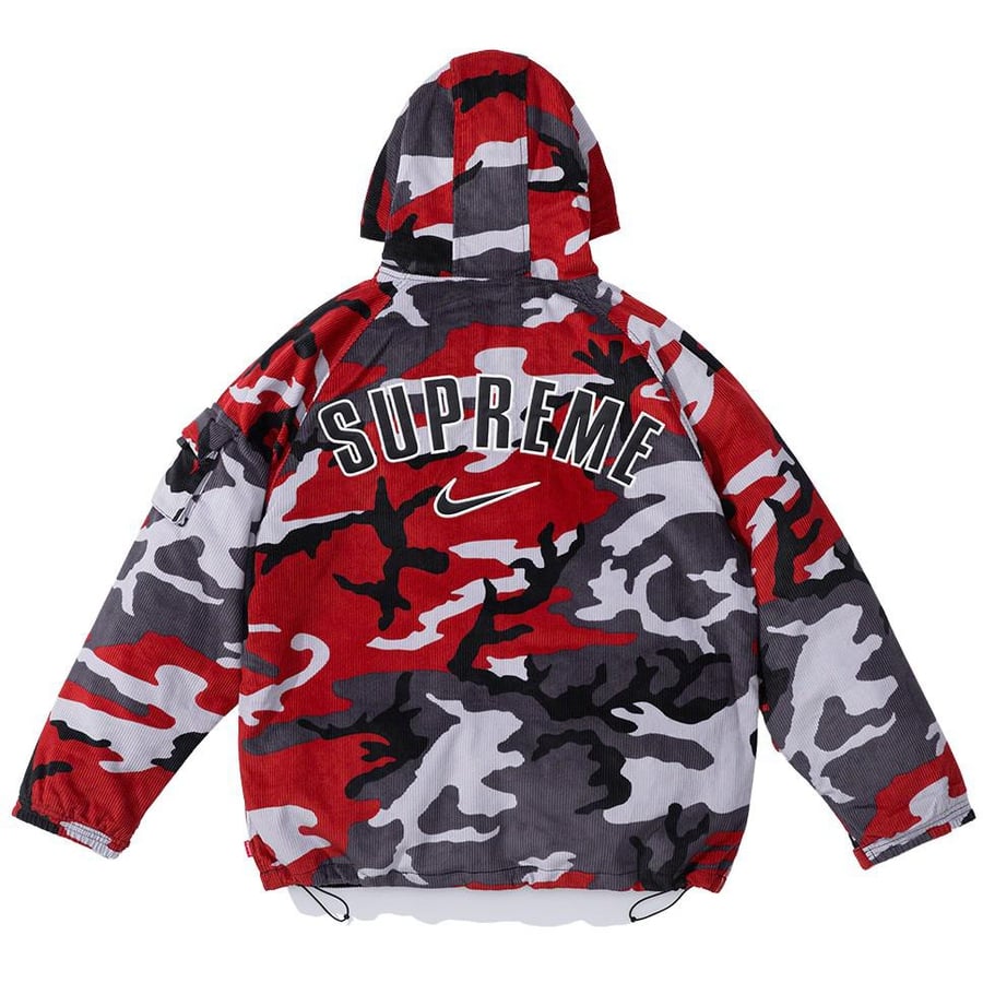 Details on Supreme Nike Arc Corduroy Hooded Jacket  from spring summer
                                                    2022 (Price is $198)