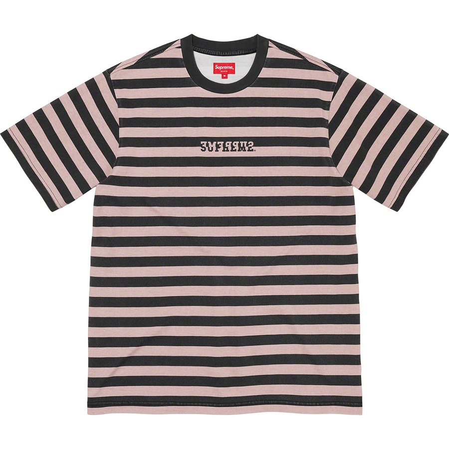 Details on Reverse Stripe S S Top Black from spring summer
                                                    2022 (Price is $78)